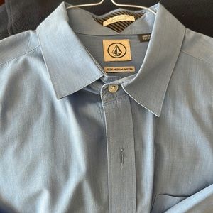Vulcom dress shirt light blue
